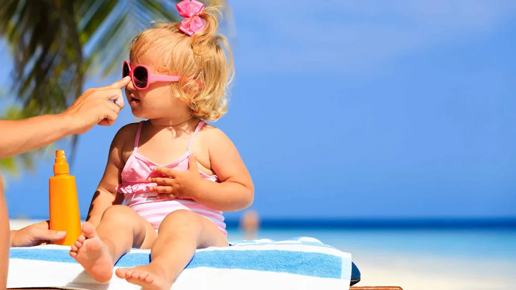 spf مناسب ضد آفتاب برای کودکان