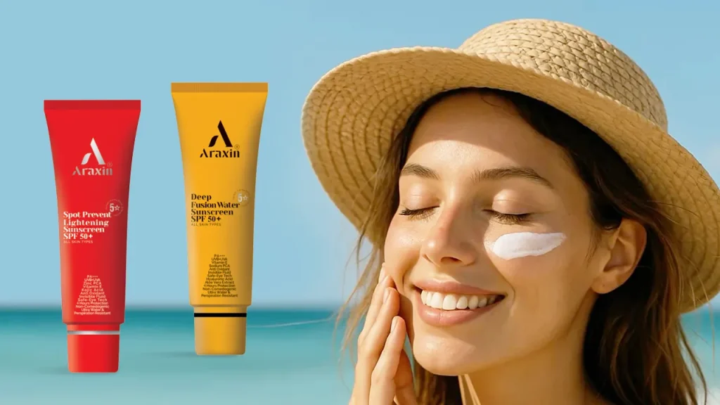 کرم های ضد آفتاب آراکسین