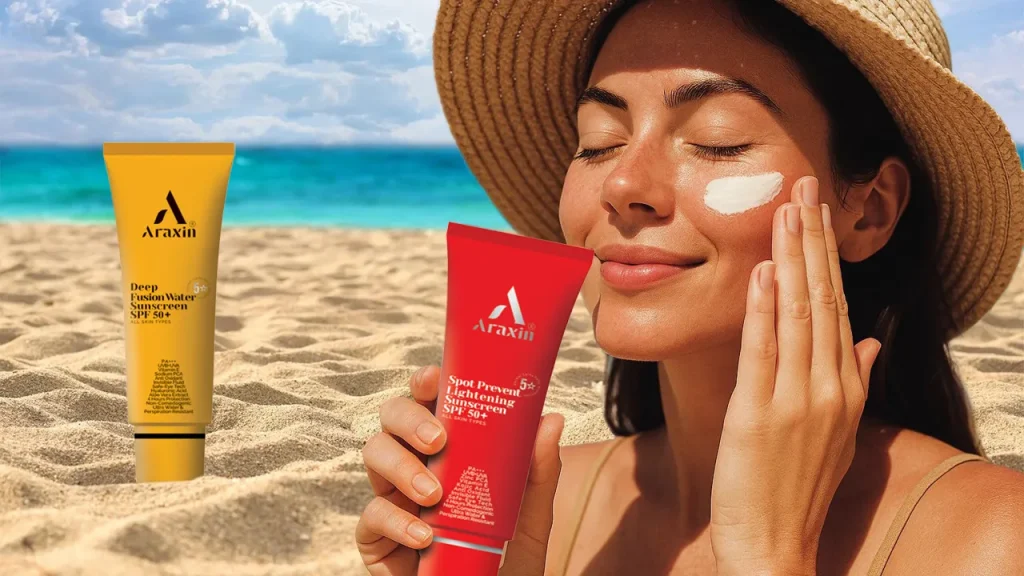 کرم های ضد آفتاب آراکسین