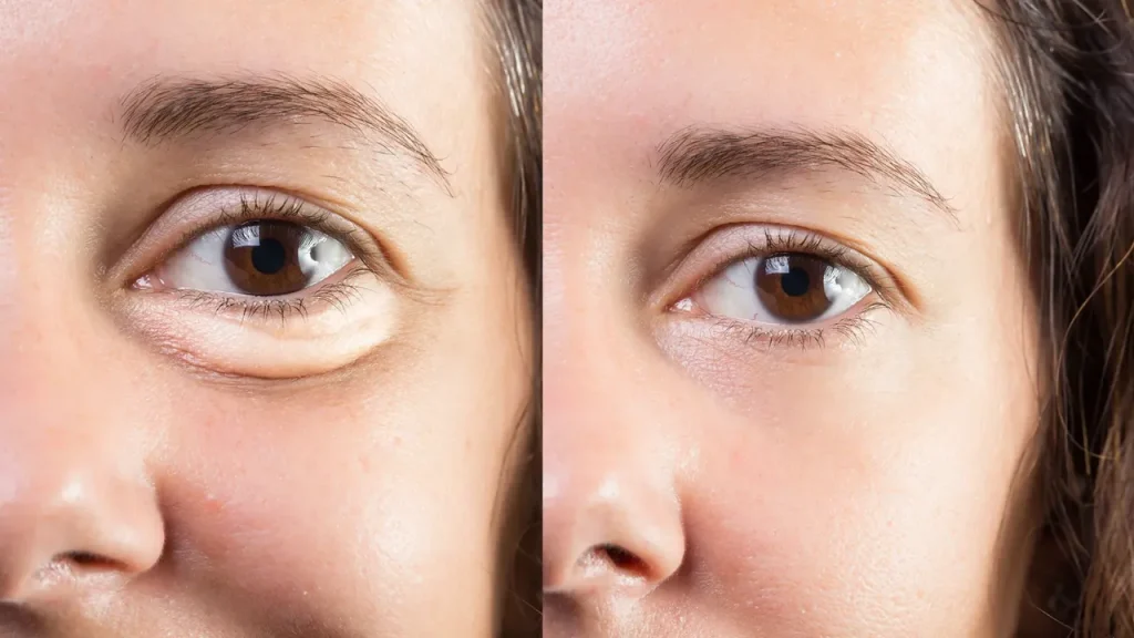 کاهش پف و ورم دور چشم