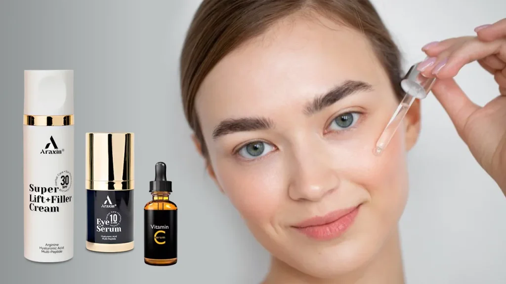 روتین مراقبتی پوست با محصولات مراقبت از پوست آراکسین