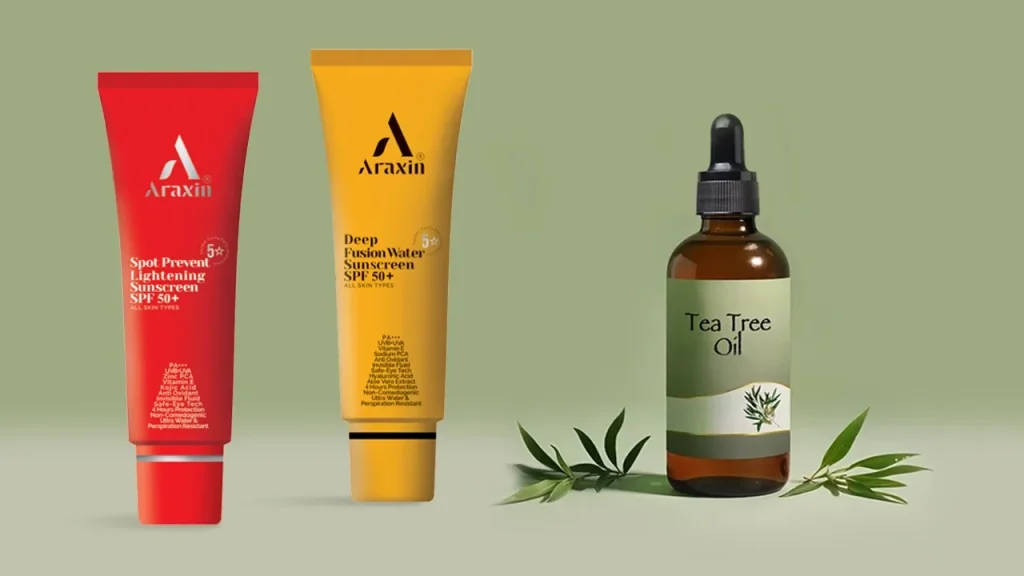 کاربرد روغن درخت چای در محصولات مراقبت از پوست آراکسین